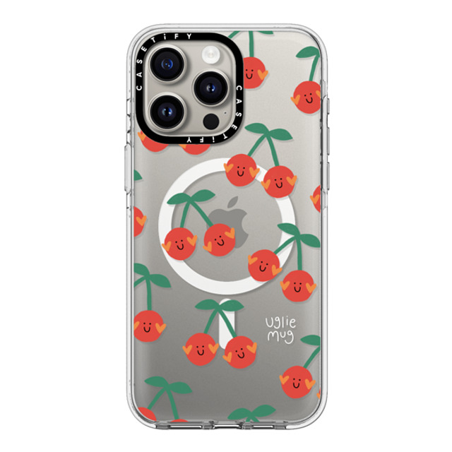 Uglie Mug x CASETiFY iPhone 15 Pro Max Case Clear Clear Case MagSafe Compatible Uglie Mug Cherries Uglie Mug x CASETiFY iPhone 15 Pro Max Case Clear Clear Case MagSafe Compatible Uglie Mug Cherries