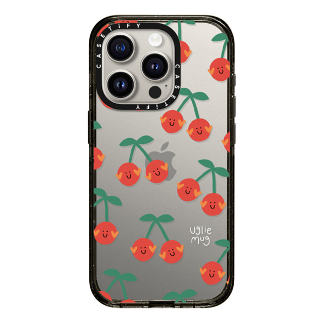 Uglie Mug x CASETiFY iPhone 15 Pro Case Black Impact Case Uglie Mug Cherries Uglie Mug x CASETiFY iPhone 15 Pro Case Black Impact Case Uglie Mug Cherries