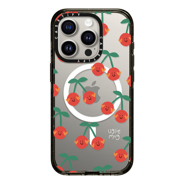 Uglie Mug x CASETiFY iPhone 15 Pro Case Black Impact Case MagSafe Compatible Uglie Mug Cherries Uglie Mug x CASETiFY iPhone 15 Pro Case Black Impact Case MagSafe Compatible Uglie Mug Cherries