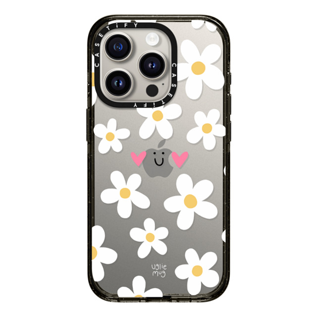 Uglie Mug x CASETiFY iPhone 15 Pro ケース ブラック インパクトケース Uglie Mug Bloom