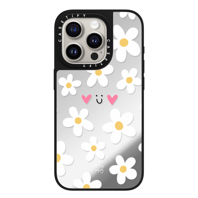 Uglie Mug x CASETiFY iPhone 15 Pro Case Silver on Black ミラーケース MagSafe対応 Uglie Mug Bloom Uglie Mug x CASETiFY iPhone 15 Pro Case Silver on Black ミラーケース MagSafe対応 Uglie Mug Bloom