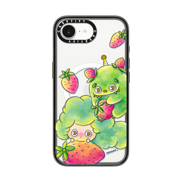 Rinkle and Friends x CASETiFY iPhone 16e ケース Star,Strawberry ブラック インパクトケース MagSafe対応 Rinkle & Ichigone: Strawberry Promise Phone Case Back to School Rinkle and Friends x CASETiFY iPhone 16e ケース Star,Strawberry ブラック インパクトケース MagSafe対応 Rinkle & Ichigone: Strawberry Promise Phone Case Back to School