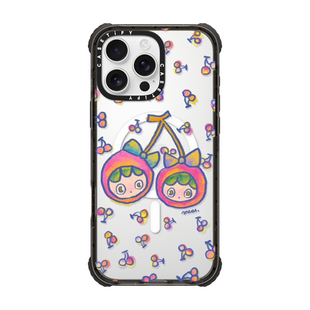 Rinkle and Friends x CASETiFY iPhone 16 Pro Max ケース Cherry,Star ブラック ウルトラ インパクトケース MagSafe 対応 Cherries Joy Phone Case Back to School Rinkle and Friends x CASETiFY iPhone 16 Pro Max ケース Cherry,Star ブラック ウルトラ インパクトケース MagSafe 対応 Cherries Joy Phone Case Back to School