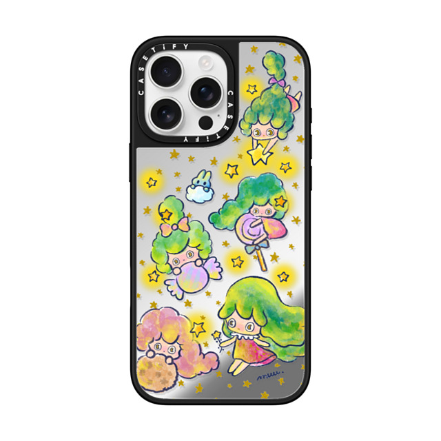 Rinkle and Friends x CASETiFY iPhone 16 Pro Max ケース Star Silver on Black ミラーケース MagSafe対応 Brilliance of Kindness Phone Case Back to School Rinkle and Friends x CASETiFY iPhone 16 Pro Max ケース Star Silver on Black ミラーケース MagSafe対応 Brilliance of Kindness Phone Case Back to School