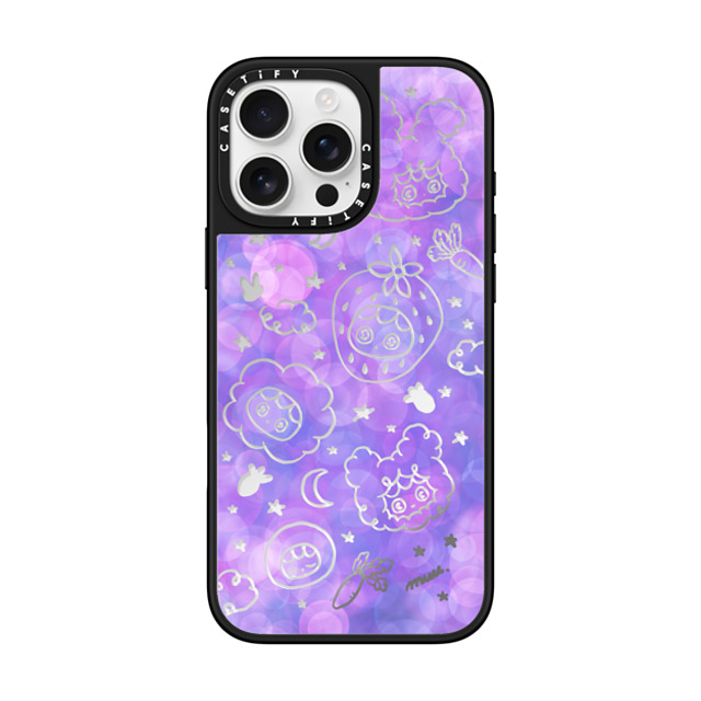 Rinkle and Friends x CASETiFY iPhone 16 Pro Max ケース Star Silver on Black ミラーケース MagSafe対応 Rinkle Dreamlight Rinkle Phone Case Back to School Rinkle and Friends x CASETiFY iPhone 16 Pro Max ケース Star Silver on Black ミラーケース MagSafe対応 Rinkle Dreamlight Rinkle Phone Case Back to School