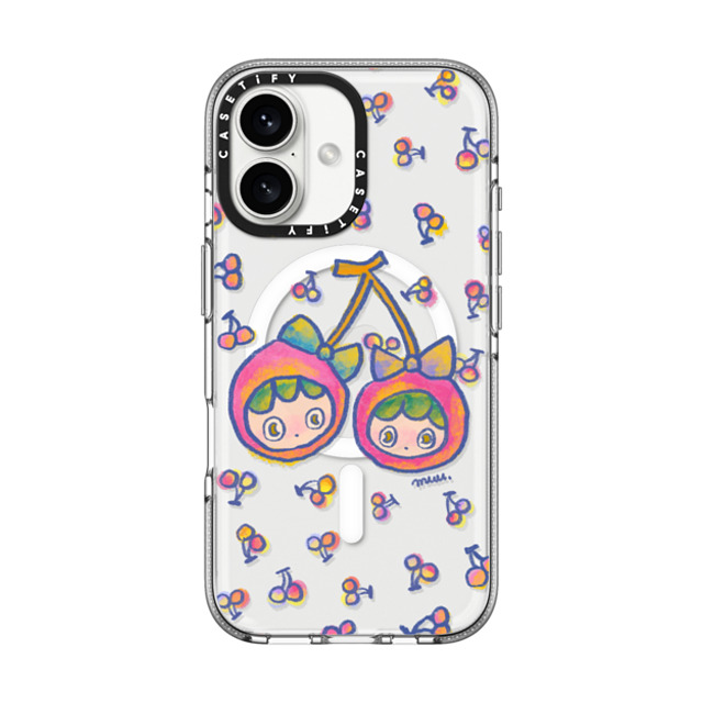 Rinkle and Friends x CASETiFY iPhone 16 Case Cherry,Star クリア クリア ケース MagSafe対応 Cherries Joy Phone Case Back to School Rinkle and Friends x CASETiFY iPhone 16 Case Cherry,Star クリア クリア ケース MagSafe対応 Cherries Joy Phone Case Back to School
