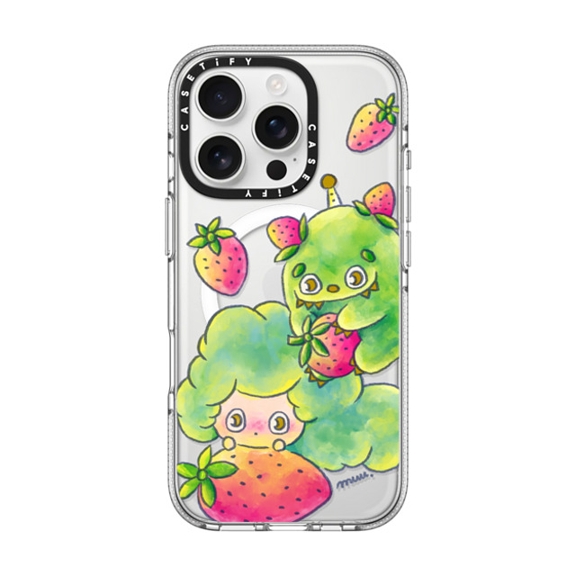 Rinkle and Friends x CASETiFY iPhone 16 Pro ケース Star,Strawberry クリア クリア ケース MagSafe対応 Rinkle & Ichigone: Strawberry Promise Phone Case Back to School Rinkle and Friends x CASETiFY iPhone 16 Pro ケース Star,Strawberry クリア クリア ケース MagSafe対応 Rinkle & Ichigone: Strawberry Promise Phone Case Back to School