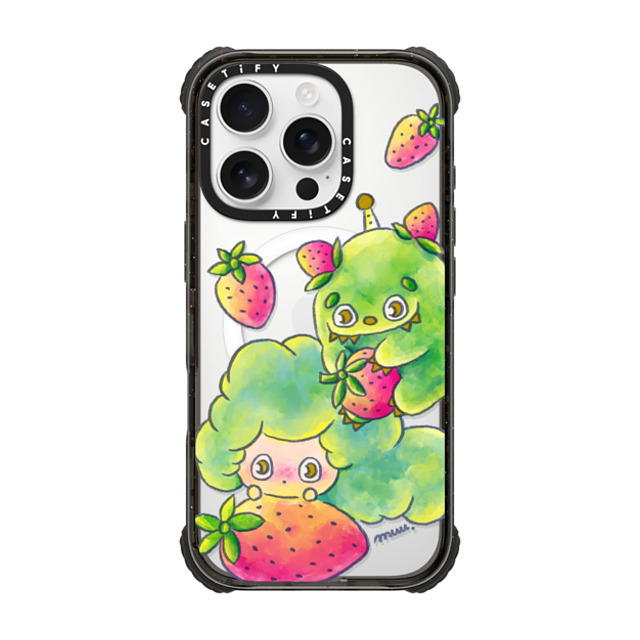 Rinkle and Friends x CASETiFY iPhone 16 Pro ケース Star,Strawberry ブラック ウルトラ インパクトケース MagSafe 対応 Rinkle & Ichigone: Strawberry Promise Phone Case Back to School Rinkle and Friends x CASETiFY iPhone 16 Pro ケース Star,Strawberry ブラック ウルトラ インパクトケース MagSafe 対応 Rinkle & Ichigone: Strawberry Promise Phone Case Back to School