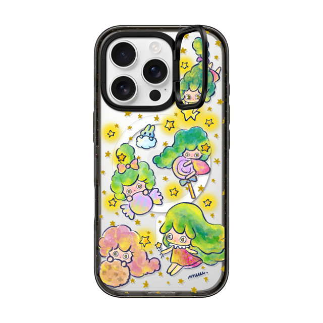 Rinkle and Friends x CASETiFY iPhone 16 Pro ケース Star ブラック インパクトリングスタンドケース MagSafe対応 Brilliance of Kindness Phone Case Back to School Rinkle and Friends x CASETiFY iPhone 16 Pro ケース Star ブラック インパクトリングスタンドケース MagSafe対応 Brilliance of Kindness Phone Case Back to School