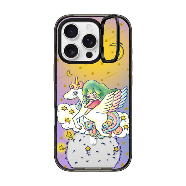 Rinkle and Friends x CASETiFY iPhone 16 Pro ケース Star ブラック インパクトリングスタンドケース MagSafe対応 Starborn: Rinkle's First Journey Phone Case Back to School Rinkle and Friends x CASETiFY iPhone 16 Pro ケース Star ブラック インパクトリングスタンドケース MagSafe対応 Starborn: Rinkle's First Journey Phone Case Back to School