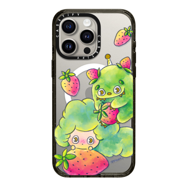 Rinkle and Friends x CASETiFY iPhone 15 Pro Max ケース Star,Strawberry ブラック インパクトケース MagSafe対応 Rinkle & Ichigone: Strawberry Promise Phone Case Back to School Rinkle and Friends x CASETiFY iPhone 15 Pro Max ケース Star,Strawberry ブラック インパクトケース MagSafe対応 Rinkle & Ichigone: Strawberry Promise Phone Case Back to School