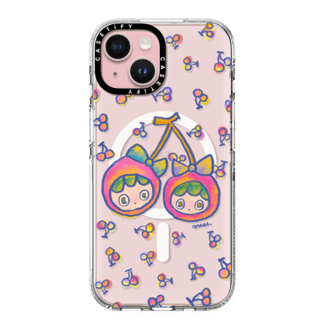 Rinkle and Friends x CASETiFY iPhone 15 ケース Cherry,Star クリア クリア ケース MagSafe対応 Cherries Joy Phone Case Back to School Rinkle and Friends x CASETiFY iPhone 15 ケース Cherry,Star クリア クリア ケース MagSafe対応 Cherries Joy Phone Case Back to School