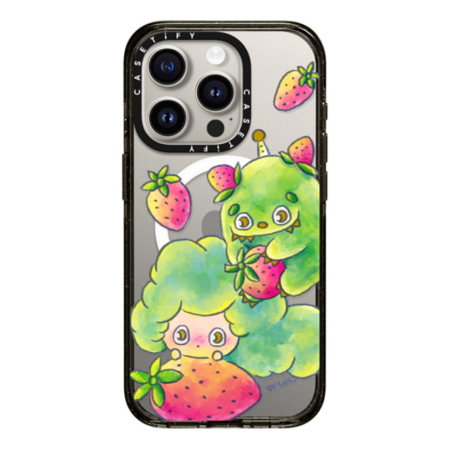 Rinkle and Friends x CASETiFY iPhone 15 Pro ケース Star,Strawberry ブラック インパクトケース MagSafe対応 Rinkle & Ichigone: Strawberry Promise Phone Case Back to School Rinkle and Friends x CASETiFY iPhone 15 Pro ケース Star,Strawberry ブラック インパクトケース MagSafe対応 Rinkle & Ichigone: Strawberry Promise Phone Case Back to School