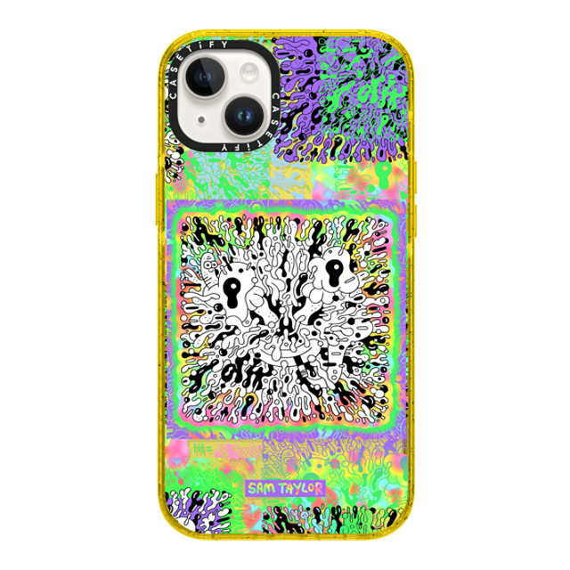Sam Taylor x CASETiFY iPhone 14 Plus Case Cartoon,Abstract イエロー インパクトケース Bang Face Back to School Sam Taylor x CASETiFY iPhone 14 Plus Case Cartoon,Abstract イエロー インパクトケース Bang Face Back to School