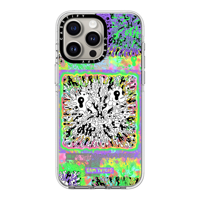 Sam Taylor x CASETiFY iPhone 15 Pro Max ケース クリア クリア ケース MagSafe対応 Bang Face