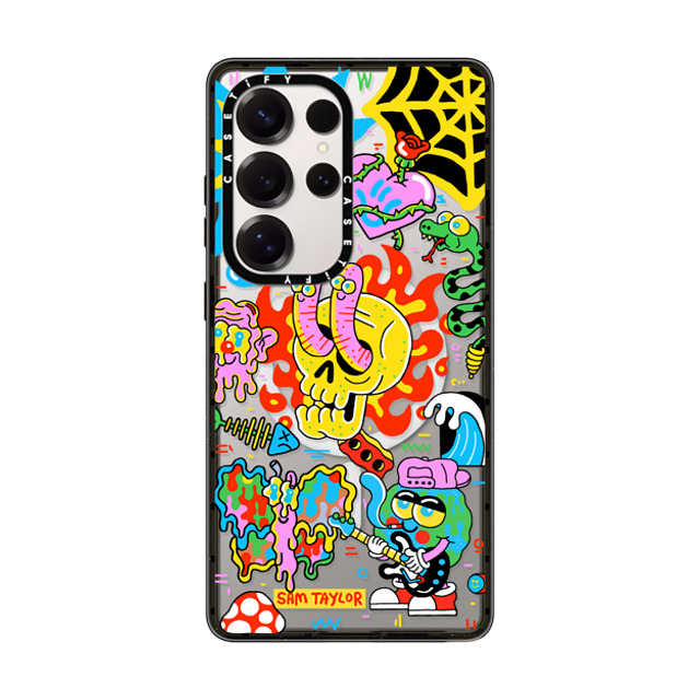 Sam Taylor x CASETiFY Galaxy S25 Ultra ケース Sticker,Skull ブラック マグネット式 インパクトケース Silly Little Bits Back to School Sam Taylor x CASETiFY Galaxy S25 Ultra ケース Sticker,Skull ブラック マグネット式 インパクトケース Silly Little Bits Back to School