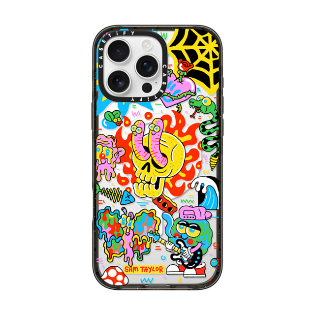 Sam Taylor x CASETiFY iPhone 16 Pro Max Case Sticker,Skull Black Impact Case MagSafe Compatible Silly Little Bits Back to School Sam Taylor x CASETiFY iPhone 16 Pro Max Case Sticker,Skull Black Impact Case MagSafe Compatible Silly Little Bits Back to School