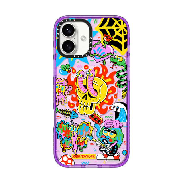Sam Taylor x CASETiFY iPhone 16 Plus Case パープル Impact Case MagSafe Compatible Silly Little Bits Sam Taylor x CASETiFY iPhone 16 Plus Case パープル Impact Case MagSafe Compatible Silly Little Bits
