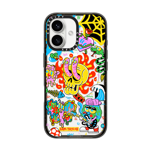 Sam Taylor x CASETiFY iPhone 16 Case Sticker,Skull Black Impact Case MagSafe Compatible Silly Little Bits Back to School Sam Taylor x CASETiFY iPhone 16 Case Sticker,Skull Black Impact Case MagSafe Compatible Silly Little Bits Back to School