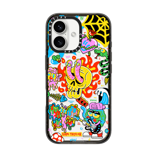Sam Taylor x CASETiFY iPhone 16 Case Sticker,Skull Black Impact Case Silly Little Bits Back to School Sam Taylor x CASETiFY iPhone 16 Case Sticker,Skull Black Impact Case Silly Little Bits Back to School