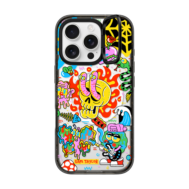 Sam Taylor x CASETiFY iPhone 16 Pro Case Sticker,Skull Black インパクトリングスタンドケース MagSafe対応 Silly Little Bits Back to School Sam Taylor x CASETiFY iPhone 16 Pro Case Sticker,Skull Black インパクトリングスタンドケース MagSafe対応 Silly Little Bits Back to School