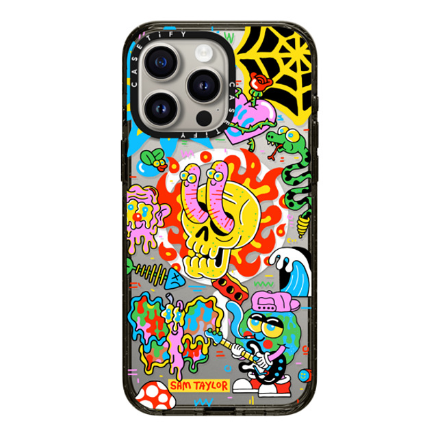 Sam Taylor x CASETiFY iPhone 15 Pro Max Case Sticker,Skull Black Impact Case MagSafe Compatible Silly Little Bits Back to School Sam Taylor x CASETiFY iPhone 15 Pro Max Case Sticker,Skull Black Impact Case MagSafe Compatible Silly Little Bits Back to School