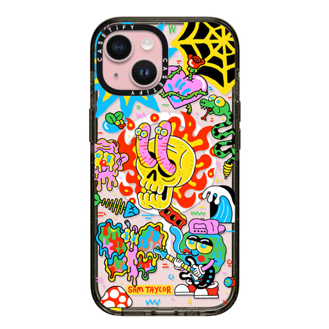 Sam Taylor x CASETiFY iPhone 15 Case Sticker,Skull Black Impact Case MagSafe Compatible Silly Little Bits Back to School Sam Taylor x CASETiFY iPhone 15 Case Sticker,Skull Black Impact Case MagSafe Compatible Silly Little Bits Back to School