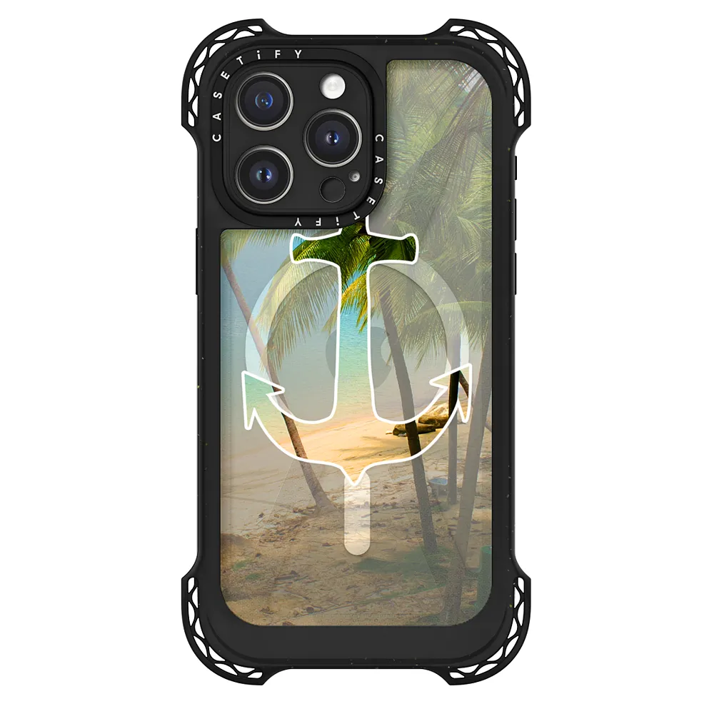 Nautical Anchor with Transparent Sunny Summer Beach Scene CASETiFY