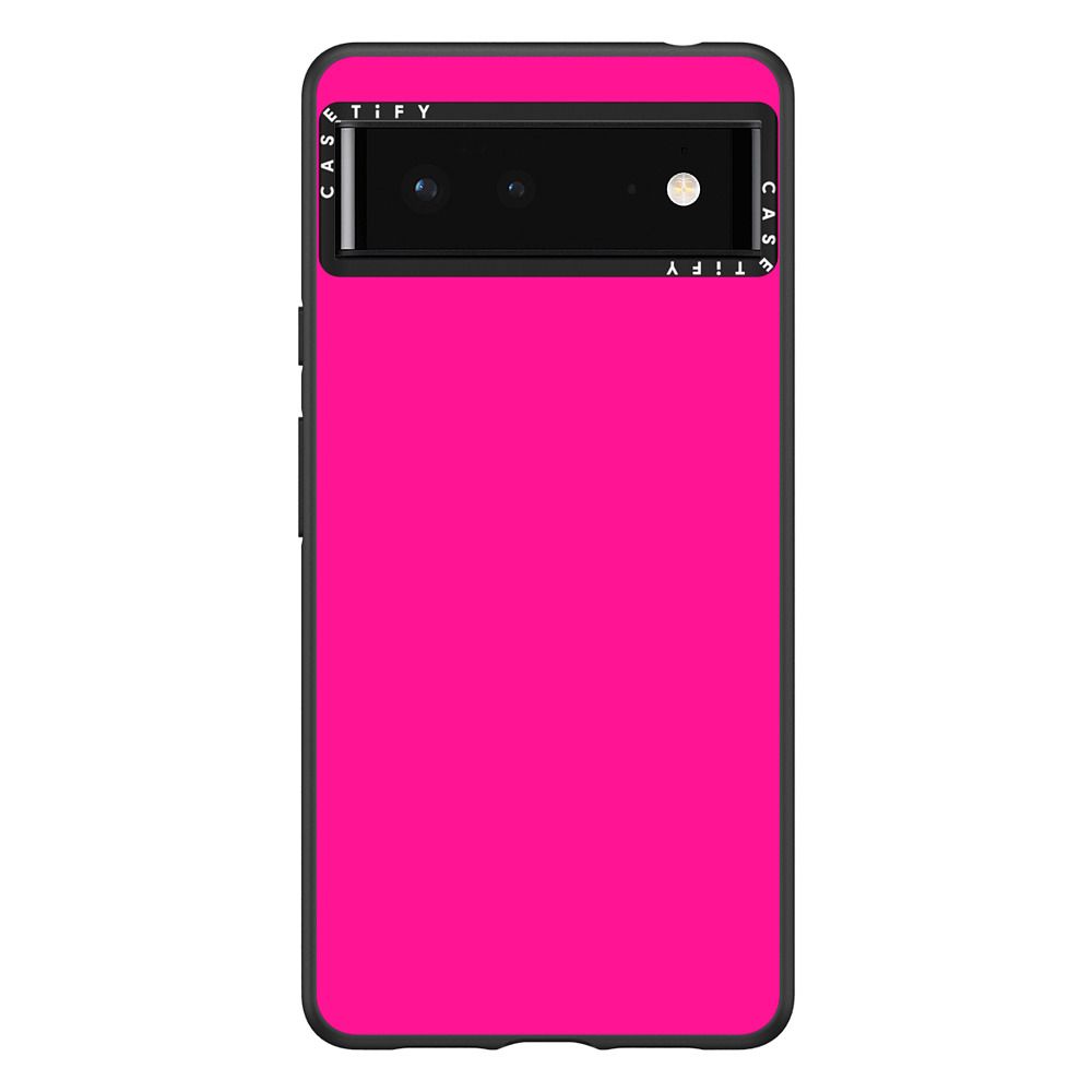 Impact Pixel 6 Case - Simple Neon Pink