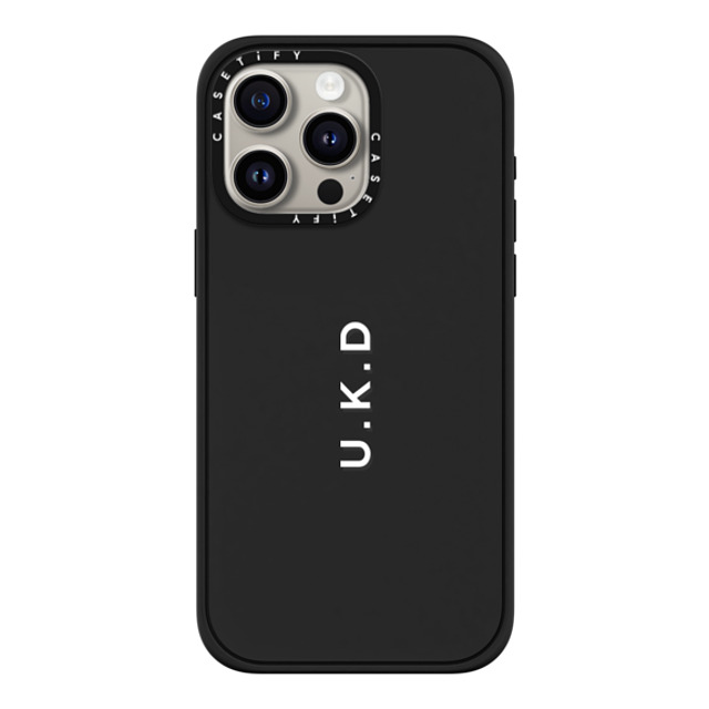 CASETiFY iPhone 15 Pro Max Case Matte Black Impact Case MagSafe Compatible Custom Case - u. k.d CASETiFY iPhone 15 Pro Max Case Matte Black Impact Case MagSafe Compatible Custom Case - u. k.d