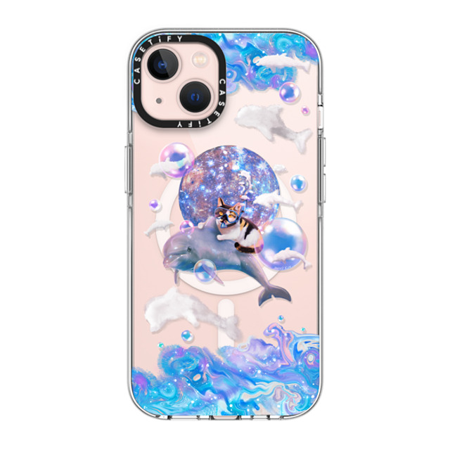 Mond Kim x CASETiFY iPhone 13 ケース クリア クリア ケース MagSafe対応 THE CAT FROM THE SEA BY MOND KIM