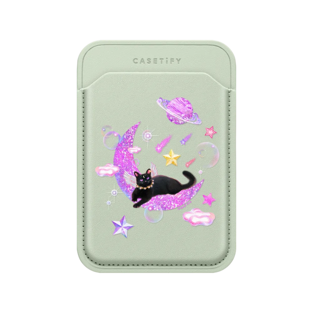 Snappy™ BioVeg Wallet MagSafe Compatible - The Cat from Moon
