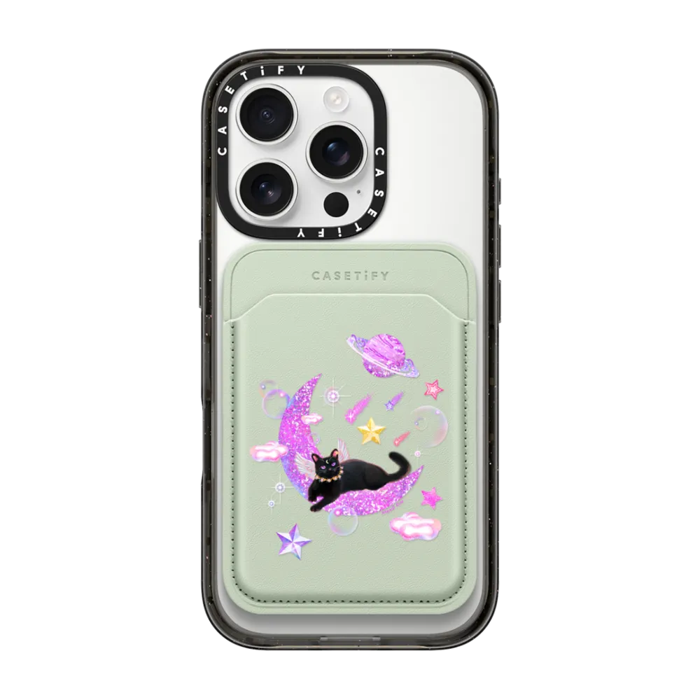 Snappy™ BioVeg Wallet MagSafe Compatible - The Cat from Moon