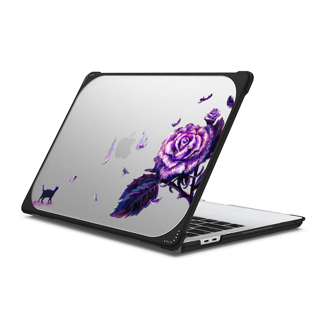 Mond Kim x CASETiFY MacBook Pro 13-inch (2020 / 2022) ブラック バウンス ケース Midnight Rose by Mond Kim