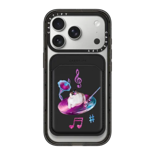 Snappy MagSafe Wallet - UFO Disco Cat