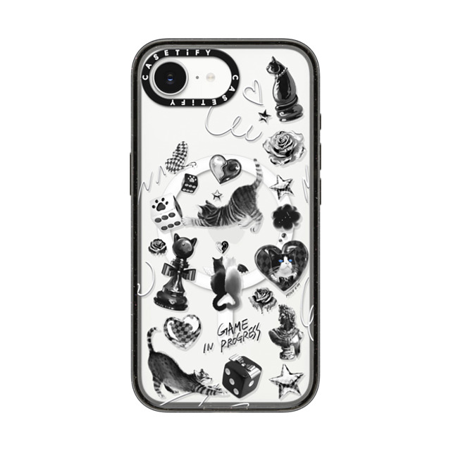 Mond Kim x CASETiFY iPhone 16e Case Black Impact Case MagSafe Compatible Black Chess Cat Back to School Mond Kim x CASETiFY iPhone 16e Case Black Impact Case MagSafe Compatible Black Chess Cat Back to School