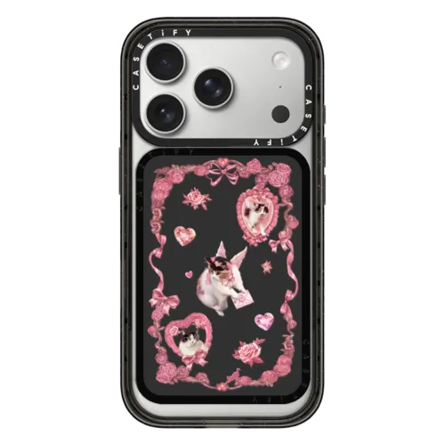 Snappy Cardholder Stand - Heart Bow Cat