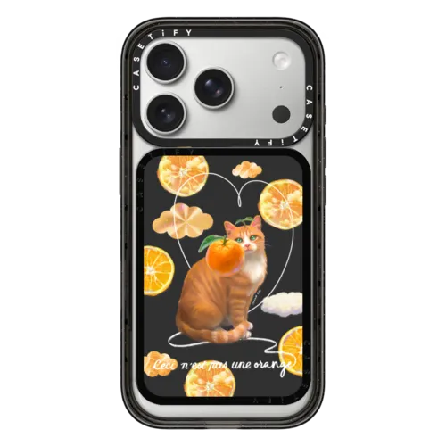 Snappy Cardholder Stand - Flying Orange Cat