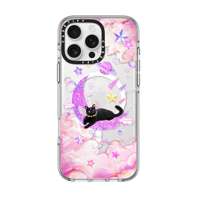 Mond Kim x CASETiFY iPhone 16 Pro Max ケース クリア クリア ケース MagSafe対応 The Cat from The Moon by Mond Kim