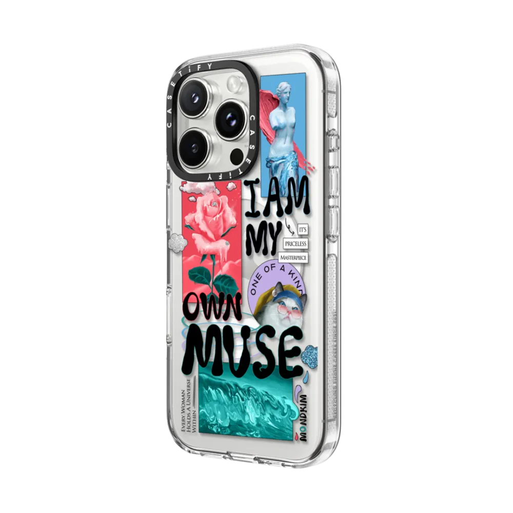 Clear iPhone 16 Pro Max Case MagSafe Compatible - Be My Muse by Mond Kim
