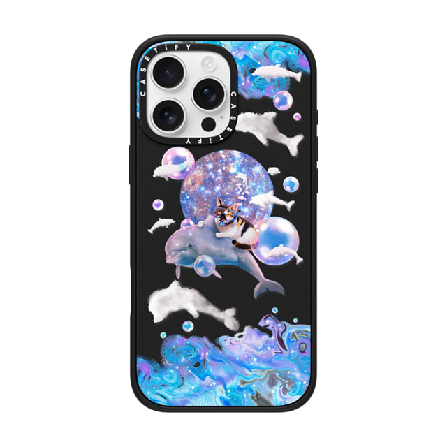 Mond Kim x CASETiFY iPhone 16 Pro Max ケース マットブラック インパクトケース MagSafe対応 THE CAT FROM THE SEA BY MOND KIM