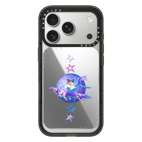 Snappy Cardholder Stand - Space Pilot Cat