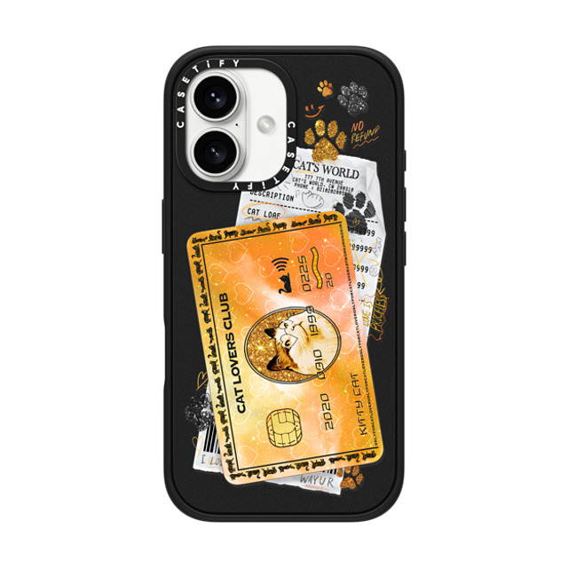 Mond Kim x CASETiFY iPhone 16 Case Animal,Surrealism Matte Black Impact Case MagSafe Compatible Cat Lovers Card by Mond Kim Father's Day Mond Kim x CASETiFY iPhone 16 Case Animal,Surrealism Matte Black Impact Case MagSafe Compatible Cat Lovers Card by Mond Kim Father's Day