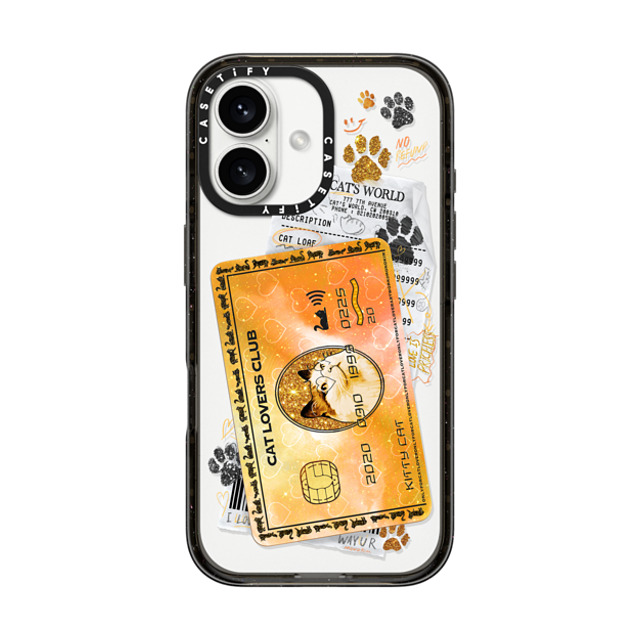 Mond Kim x CASETiFY iPhone 16 Case Animal,Surrealism Black Impact Case Cat Lovers Card by Mond Kim Father's Day Mond Kim x CASETiFY iPhone 16 Case Animal,Surrealism Black Impact Case Cat Lovers Card by Mond Kim Father's Day