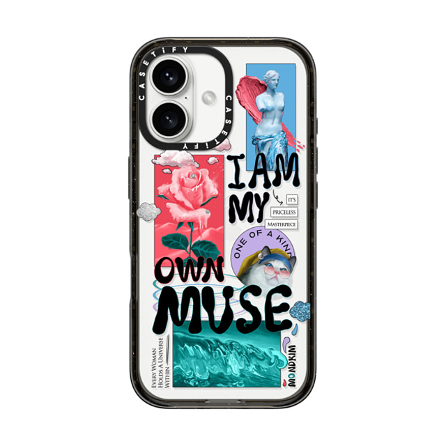 Mond Kim x CASETiFY iPhone 16 Case Animal,Surrealism Black Impact Case Be My Muse by Mond Kim Father's Day Mond Kim x CASETiFY iPhone 16 Case Animal,Surrealism Black Impact Case Be My Muse by Mond Kim Father's Day