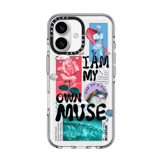 Mond Kim x CASETiFY iPhone 16 Case Animal,Surrealism Clear Clear Case MagSafe Compatible Be My Muse by Mond Kim Father's Day Mond Kim x CASETiFY iPhone 16 Case Animal,Surrealism Clear Clear Case MagSafe Compatible Be My Muse by Mond Kim Father's Day