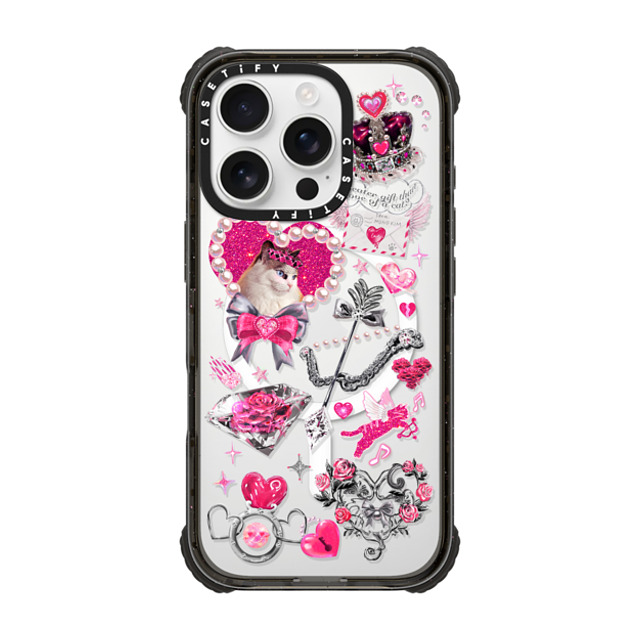 Mond Kim x CASETiFY iPhone 16 Pro Case Black ウルトラ インパクトケース MagSafe 対応 Cupid Cat by Mond Kim Mond Kim x CASETiFY iPhone 16 Pro Case Black ウルトラ インパクトケース MagSafe 対応 Cupid Cat by Mond Kim