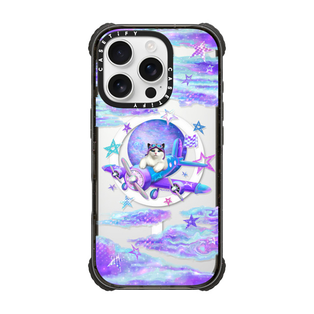 Mond Kim x CASETiFY iPhone 16 Pro Case Black ウルトラ インパクトケース MagSafe 対応 Space Pilot Cat Father's Day Mond Kim x CASETiFY iPhone 16 Pro Case Black ウルトラ インパクトケース MagSafe 対応 Space Pilot Cat Father's Day