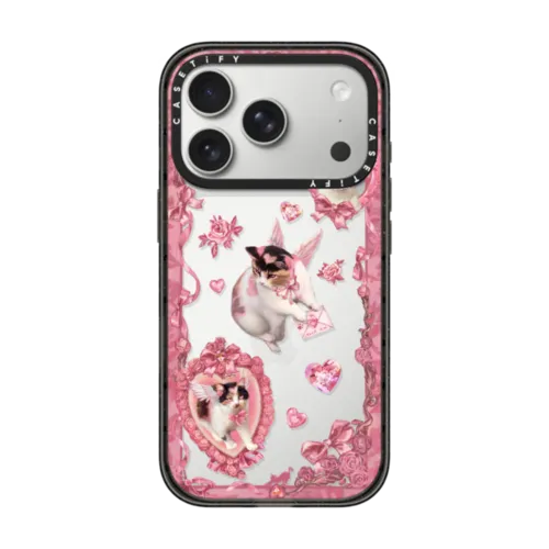 iPhone 17 Pro - Heart Bow Cat