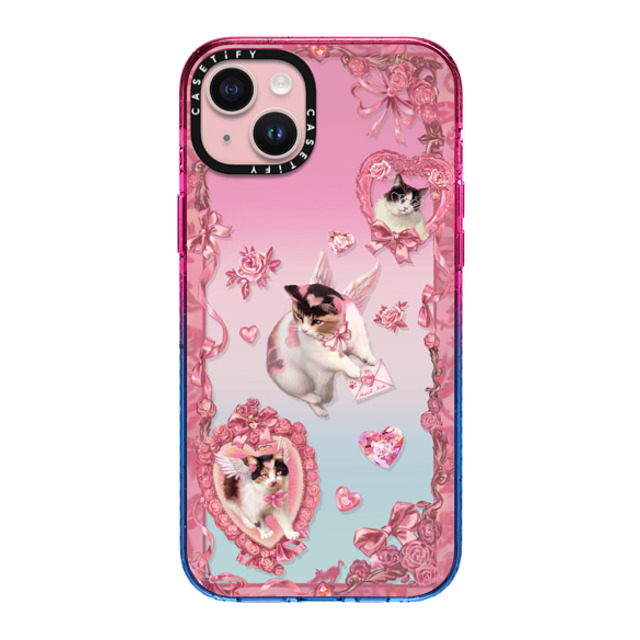 Mond Kim x CASETiFY iPhone 15 Plus Case Ribbon Cotton Candy Impact Case Heart Bow Cat Back to School Mond Kim x CASETiFY iPhone 15 Plus Case Ribbon Cotton Candy Impact Case Heart Bow Cat Back to School
